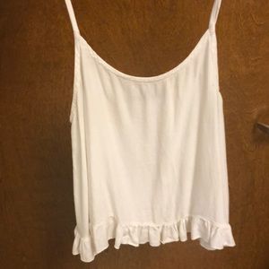White flowy tank top.